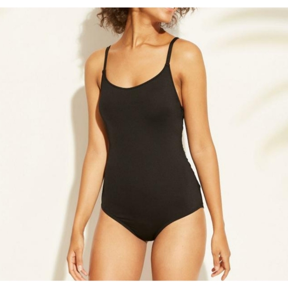 Kona Sol 2 Way Wrap One Piece Swimsuit Black Small - Picture 2 of 10